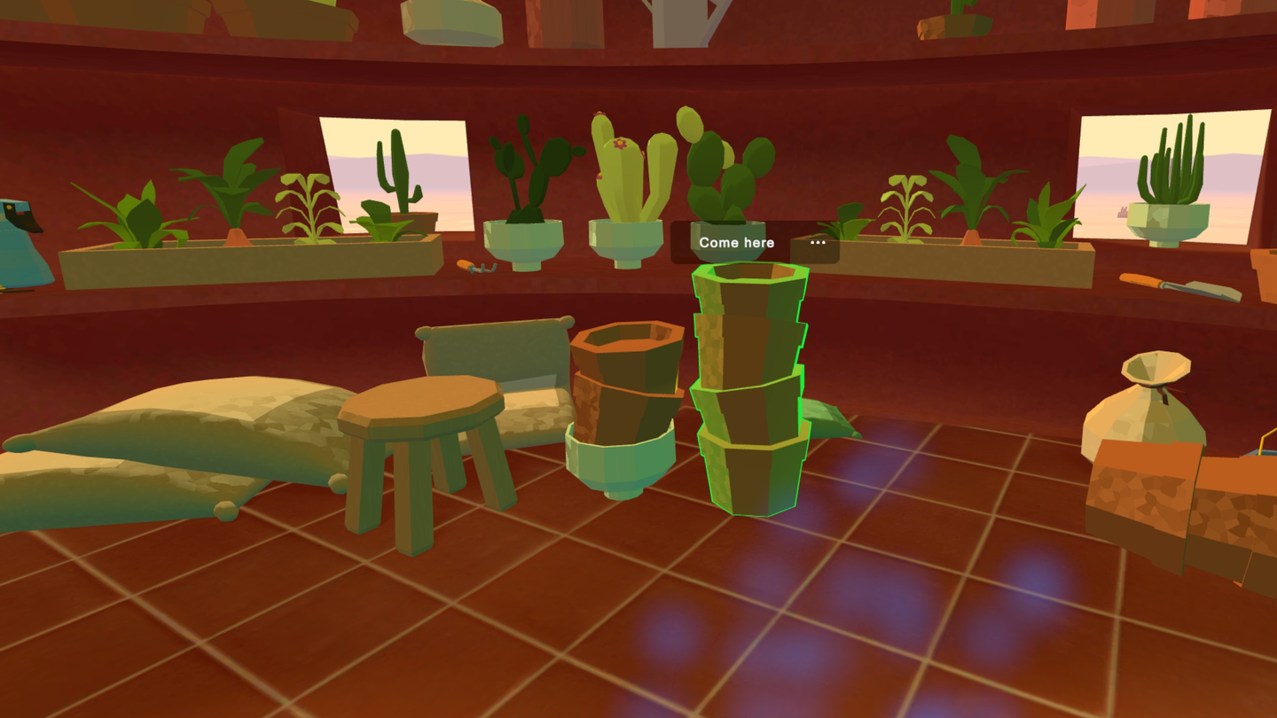 Whisperer gardening scene